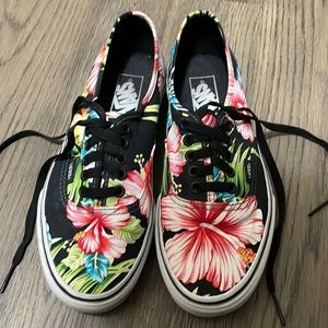 Ladies 8.5 floral vans